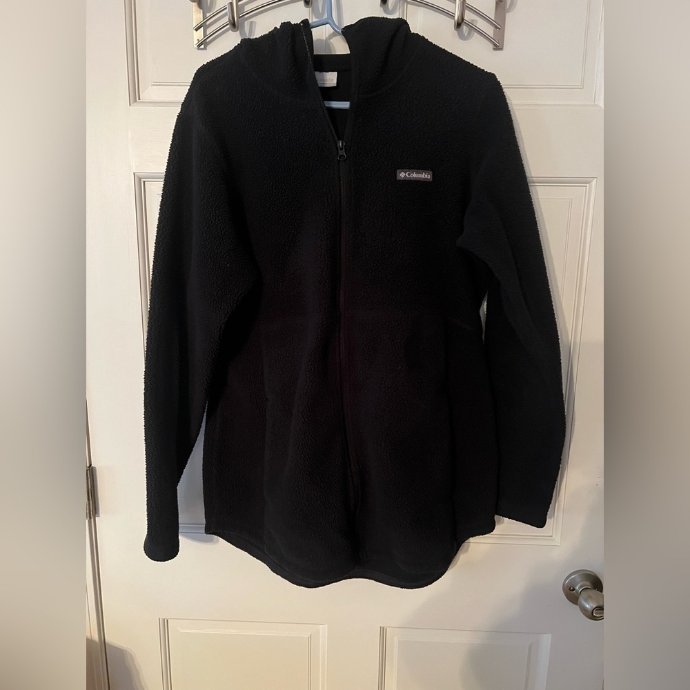 Columbia Black Fleece Jacket Size Large - Picture 2 of 11